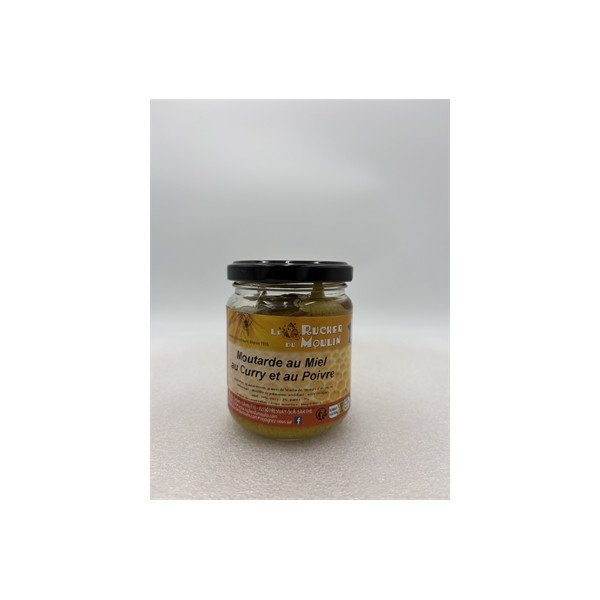 Moutarde au Miel - Poivre - Pot de 200gr