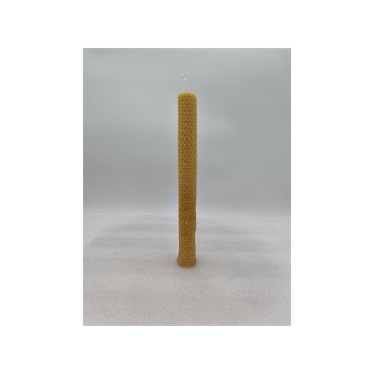 Bougie gauffrée 100 % Cire d 'Abeille 260 mm x 25 mm