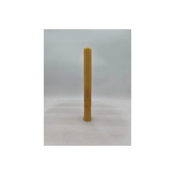 Bougie gauffrée 100 % Cire d 'Abeille 260 mm x 25 mm