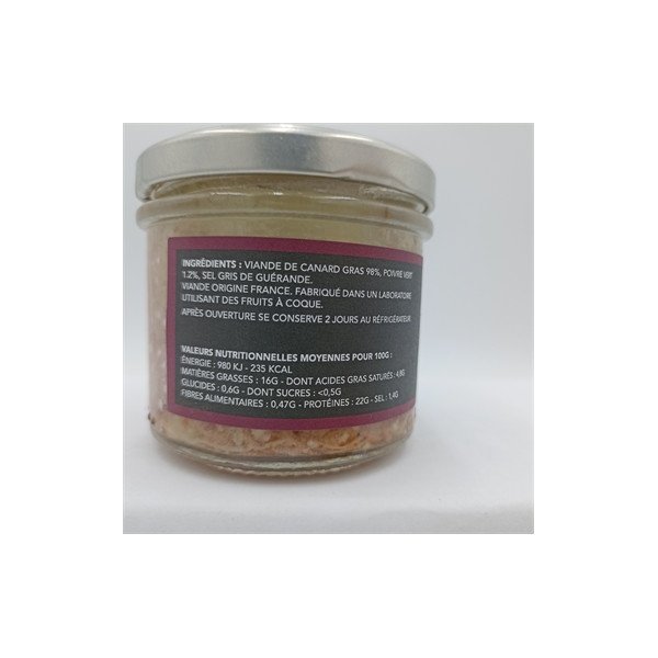 Rillettes de Canard au Poivre Vert 100g - La Jeantaine