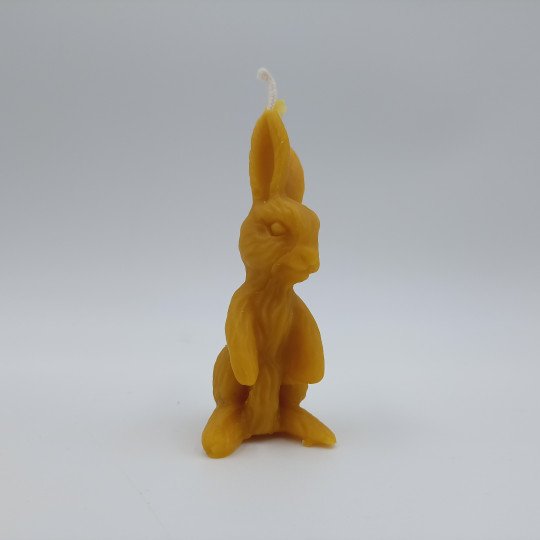 Bougie cire d' Abeille - Grand Lapin