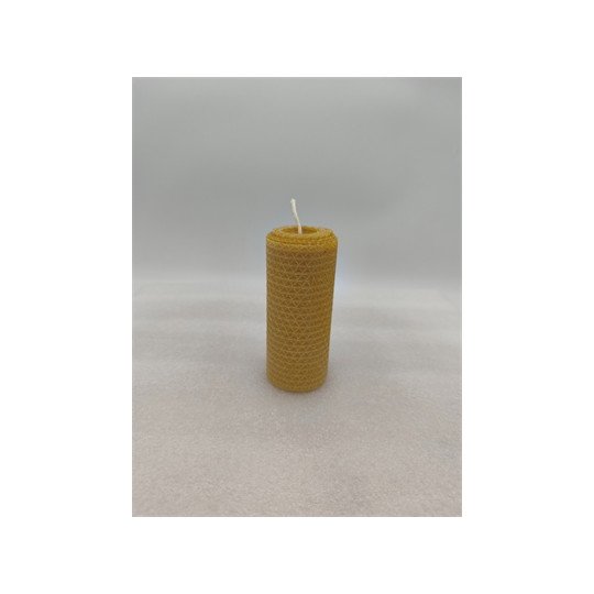 Bougie Gauffrée 100 % Cire d'Abeille 95 mm x 55 mm