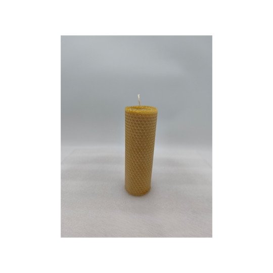 Bougie Gauffrée 100 % Cire d'Abeille 150 mm x 55 mm 