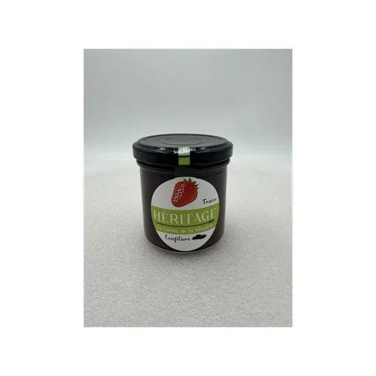 Confiture Fraise Bio - 170g - La Ferme de la Métairie