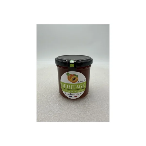 Confiture Abricot Extra Bio - 170g - La Ferme de la Métairie