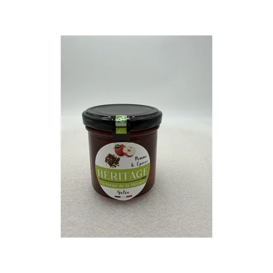 Gelée de Pomme & Epices Bio - 190g - La Ferme de la Métairie
