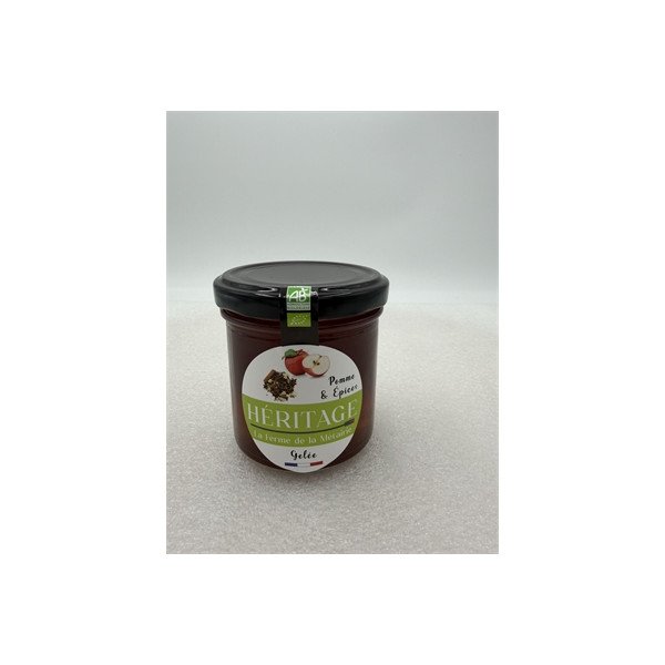 Gelée de Pomme & Epices Bio - 190g - La Ferme de la Métairie