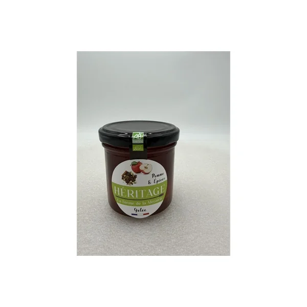 Gelée de Pomme & Epices Bio - 190g - La Ferme de la Métairie
