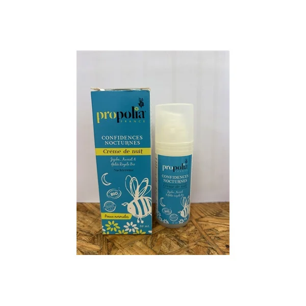 CREME DE NUIT BIO jojoba, Avocat, Gelée Royale Peaux Normales