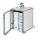 Petite chambre chaude à double paroi métallique pour 1 fût de 300 kg