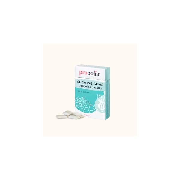 chewing gum propolis menthe réglisse propolia