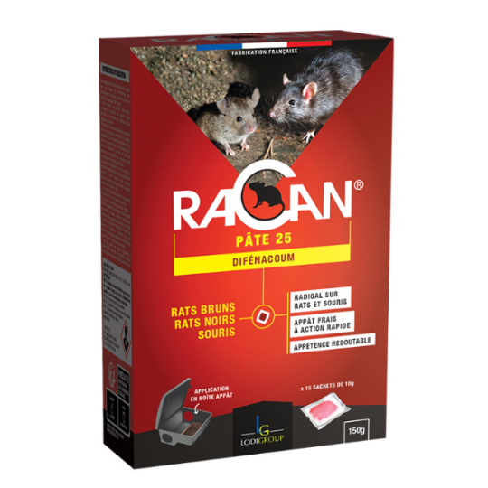 RACAN Blé Entier 25 Difénacoum 150Gr