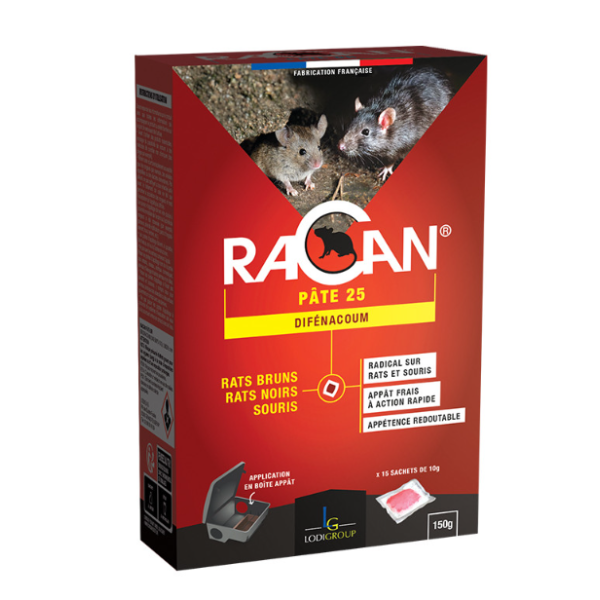 Racan Pâte 25 Campagnols 150g