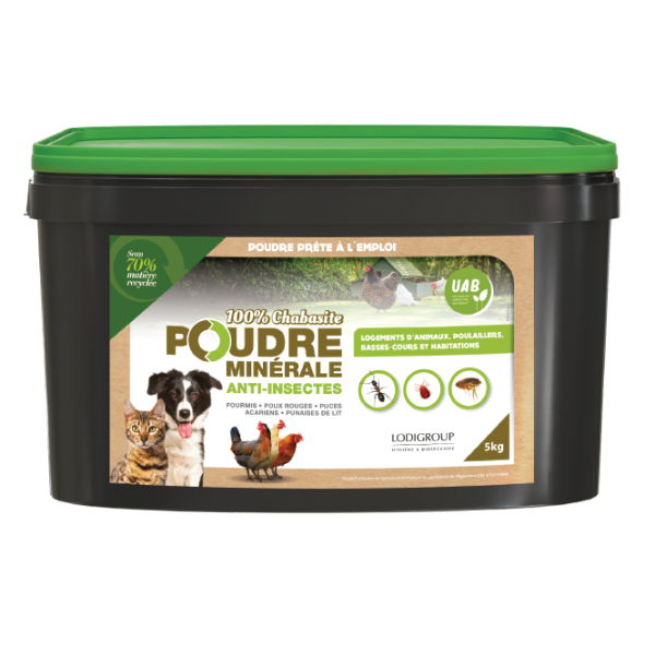 POUDRE MINERALE ANTI-INSECTES