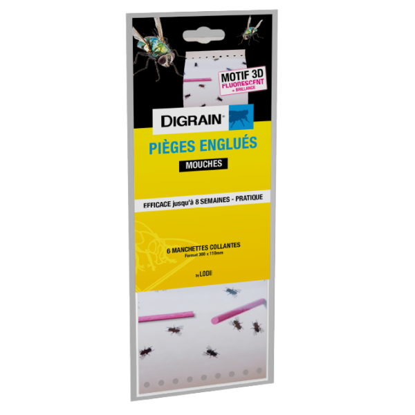 DIGRAIN Manchettes Engluees à motif 3D fluorescents