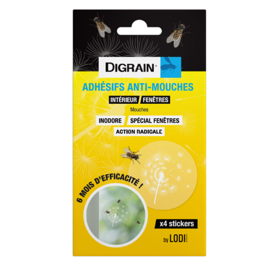 DIGRAIN ADHESIF ANTI-MOUCHES Spécial fenêtres