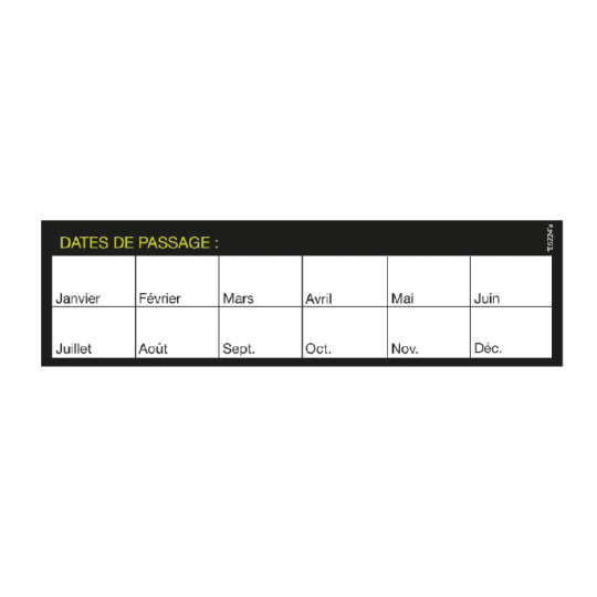 ETIQUETTES DATES DE PASSAGE, Étiquettes dates de passage, Étiquettes dates de passage