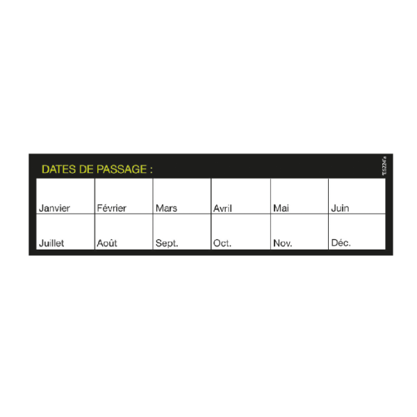 ETIQUETTES DATES DE PASSAGE, Étiquettes dates de passage, Étiquettes dates de passage